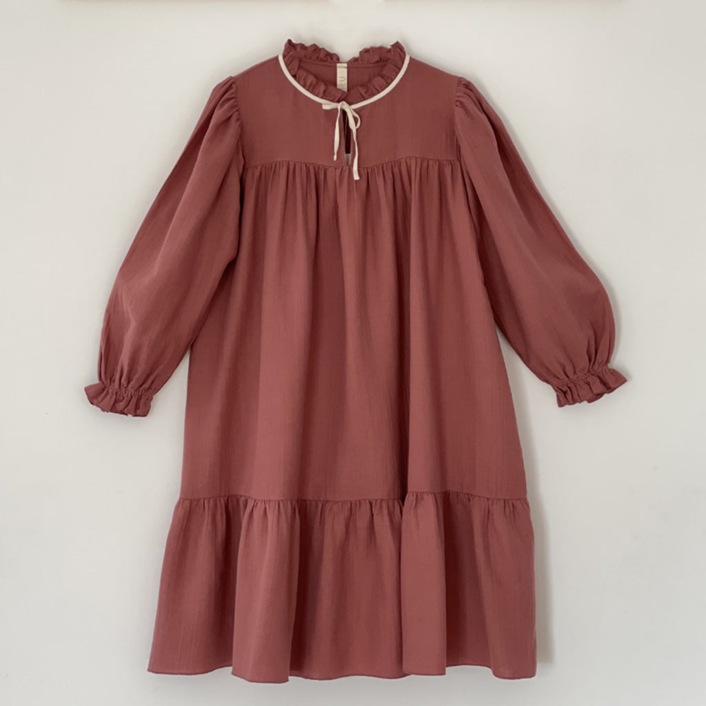 Dress Agatha Light Mahogany Woman