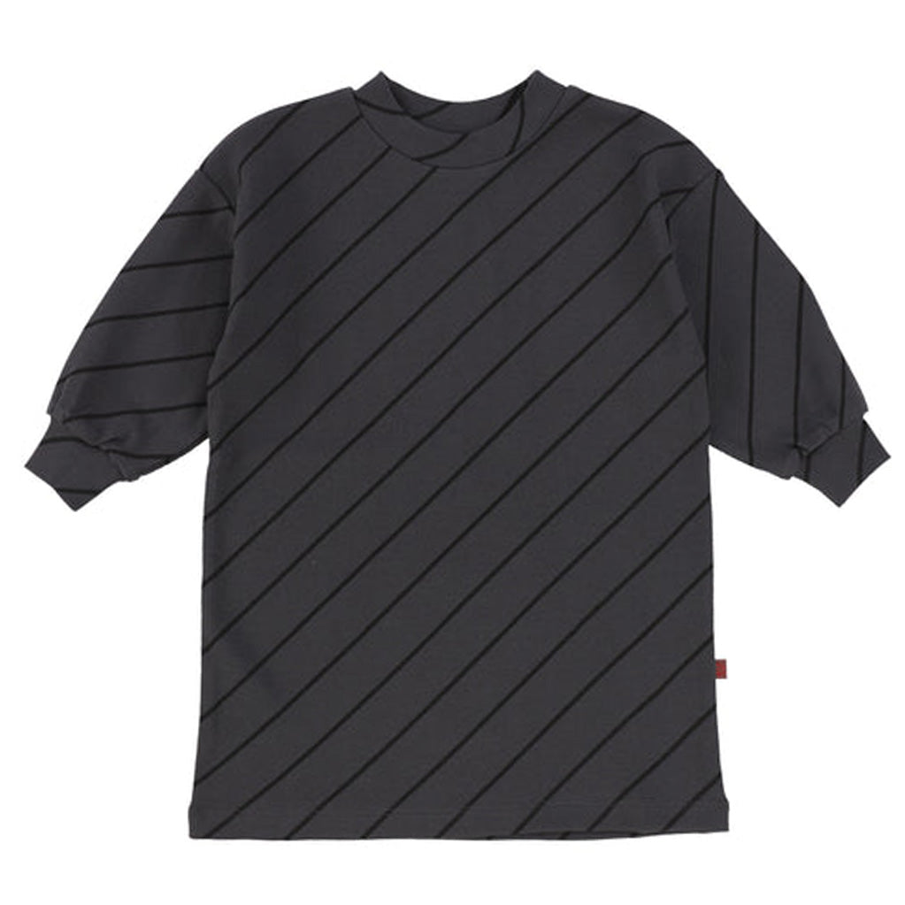 Dress Daily Charcoal Black Diagonal Stripe