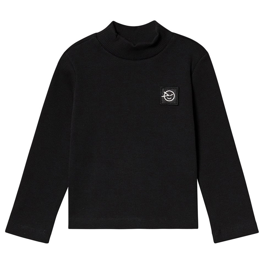 Turtleneck Demi Black Medium Rib