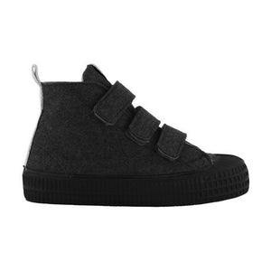 Shoes GL x Novesta - High Top Velcro Felt Nearly Black