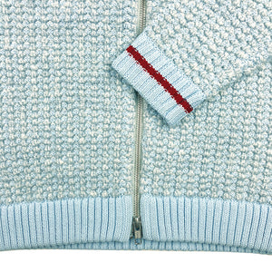 Jacket Knit Bobble Frosty Blue