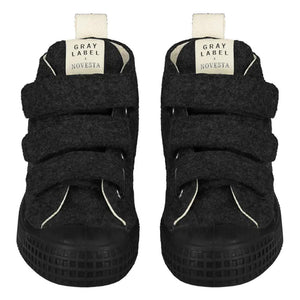 Shoes GL x Novesta - High Top Velcro Felt Nearly Black