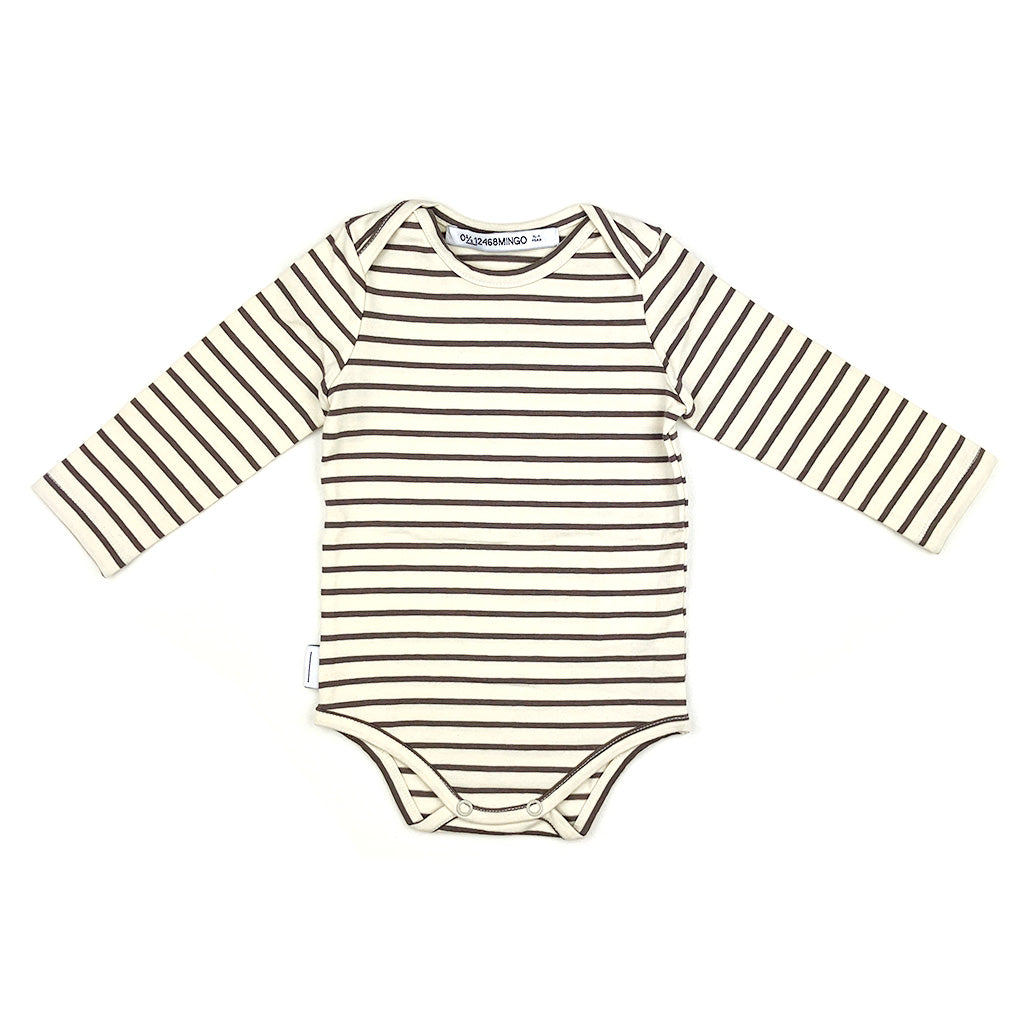 Bodysuit Greige Stripe