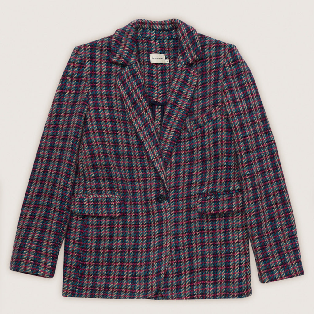 Jacket Laura Pink Check Woman