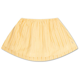 Skirt Mini Graphic Soft Yellow