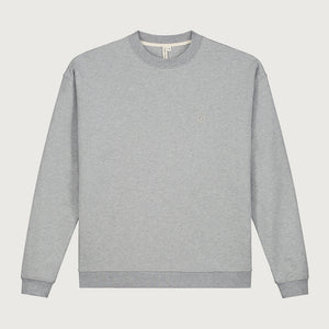 Sweater Dropped Shoulder Grey Melange Adult