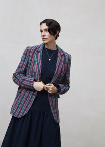 Jacket Laura Pink Check Woman