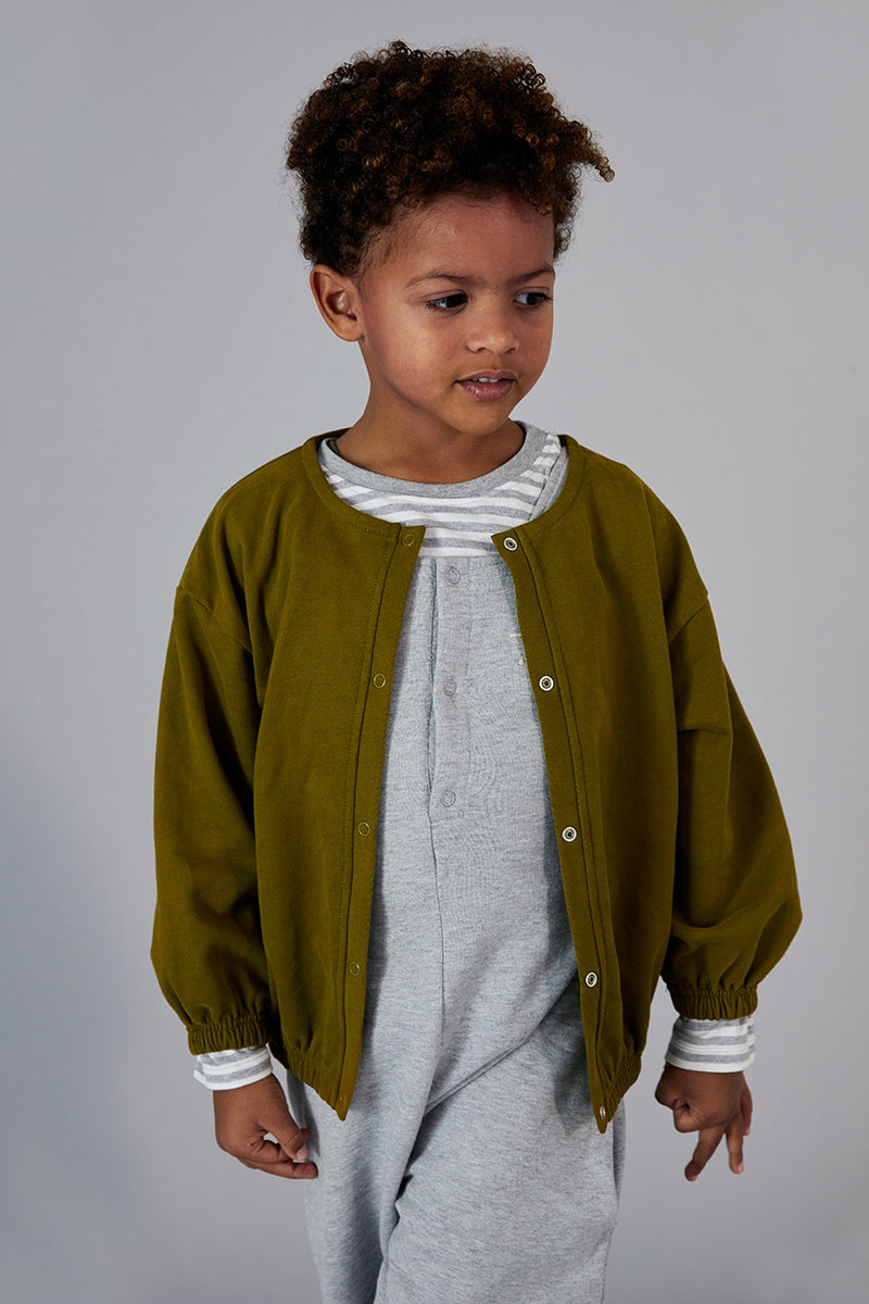 Cardigan Puffy Olive Green