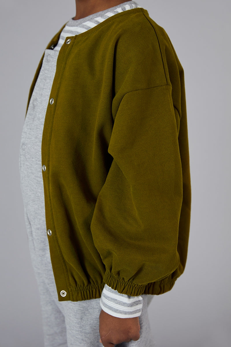 Cardigan Puffy Olive Green