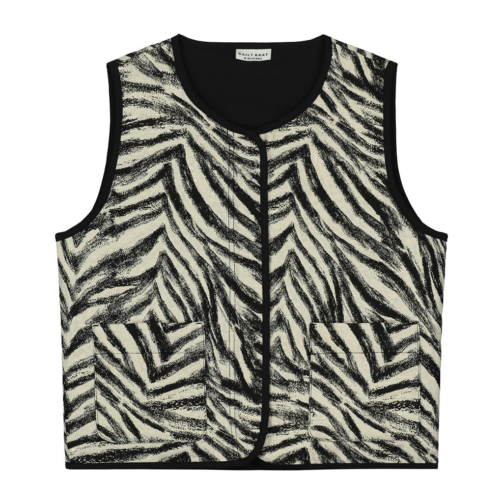 Zebra-print 2024 vest