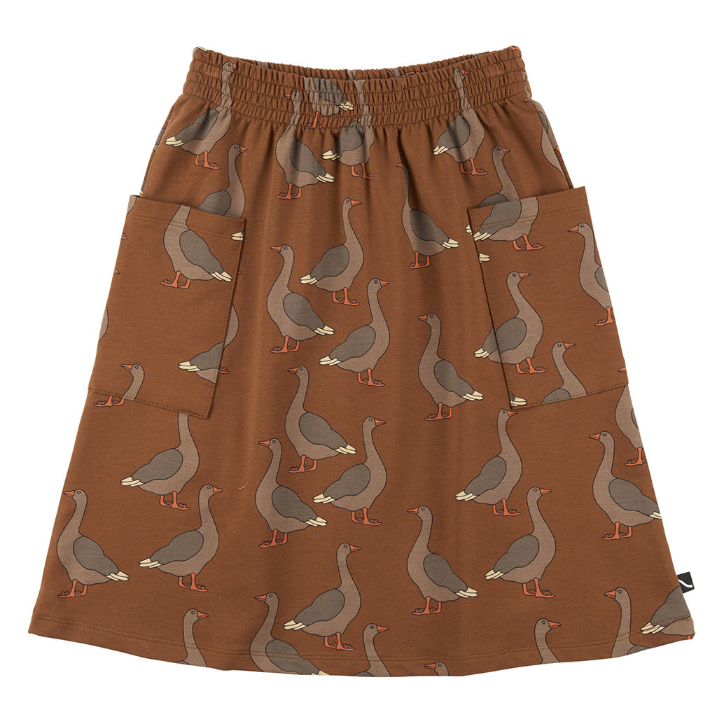 Skirt Midi with Pockets Goose