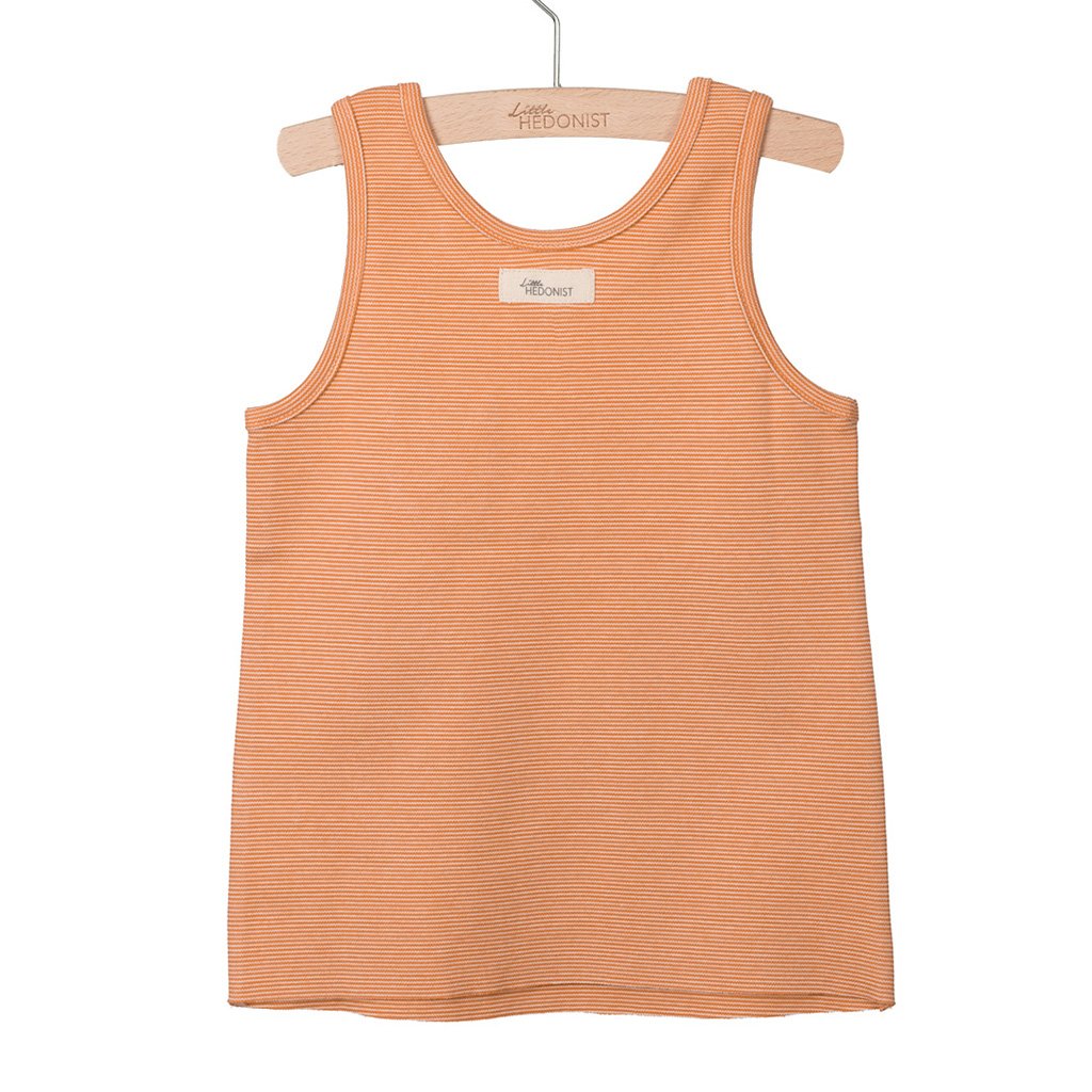 Tanktop Lily Burned Orange White Striped